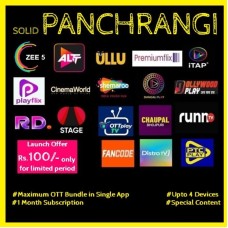 SOLID PANCHRANGI MONTHLY PACK  - 19 OTT APPS & 250+ Channels