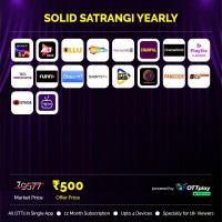 SOLID SATRANGI YEARLY PACK  - 19 OTT APPS & 250+ Channels