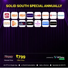 SOLID SOUTH ANNUALLY OTT BUNDLE PACK - 16 OTT Apps & 250+ Channels