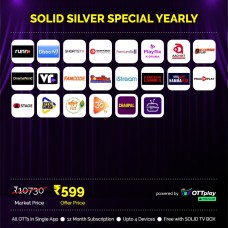 SOLID Silver Special 200+ Live Streaming Channels in 24 OTT Apps Bundle Pack