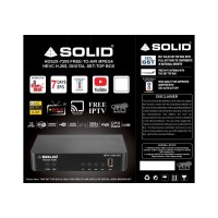  SOLID HDS2X-7299 HEVC 8bits H.265 Free-To-Air Set-Top Box