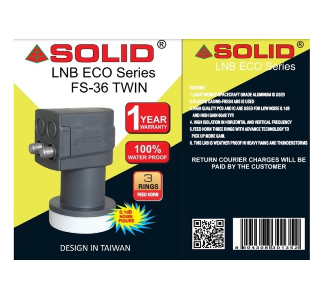 SOLID FS-36 Eco Series Universal Twin LNB