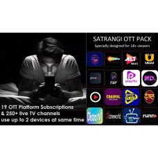 SOLID SATRANGI YEARLY PACK  - 19 OTT APPS & 250+ Channels