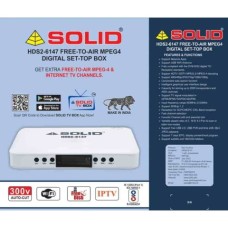 SOLID HDS2-6147 DVB-S2/MPEG-4 FullHD FTA Set-Top Box with SOLID OTT App