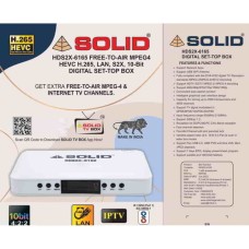 SOLID HDS2X-6165 H.265 10Bits HEVC S2X FullHD FTA  Set-Top Box