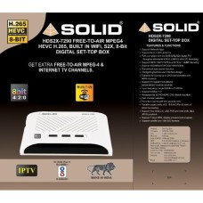  SOLID HDS2X-7290 S2X, HEVC 8bits H.265 Free-To-Air Set-Top Box